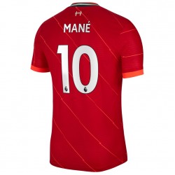 Camisola Liverpool Sadio Mane 10 Equipamento Primeiro 2021-2022 Manga Curta